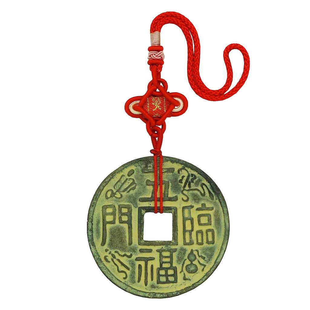 Five Blessings Fortune Coin of the Eight Immortals for Period 8