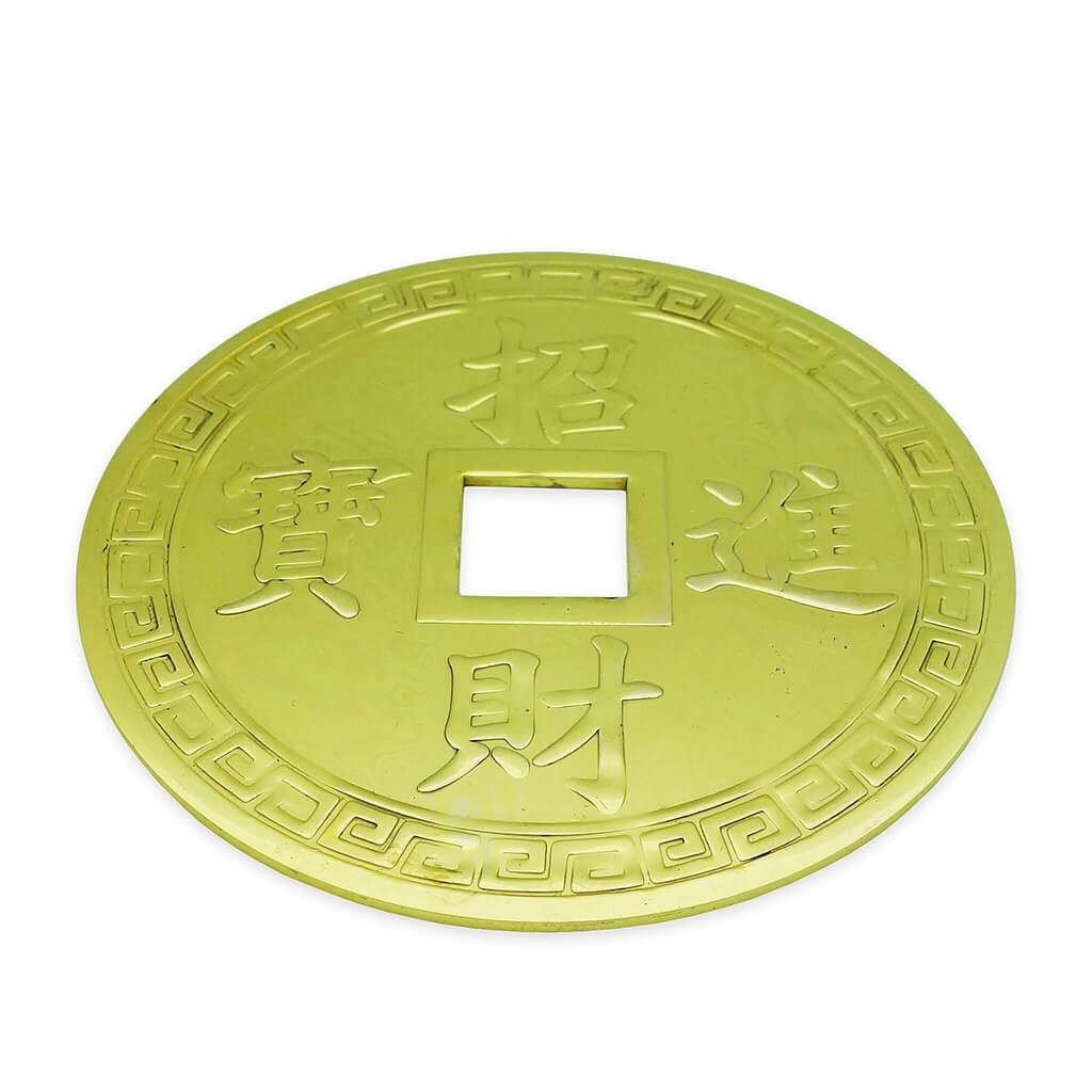 3.86-Inch Prosperity Bagua Brass Coin