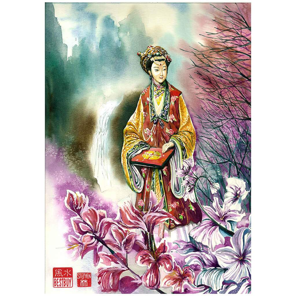 Lady of Nine Heavens - Goddess of Feng Shui (PRINT)