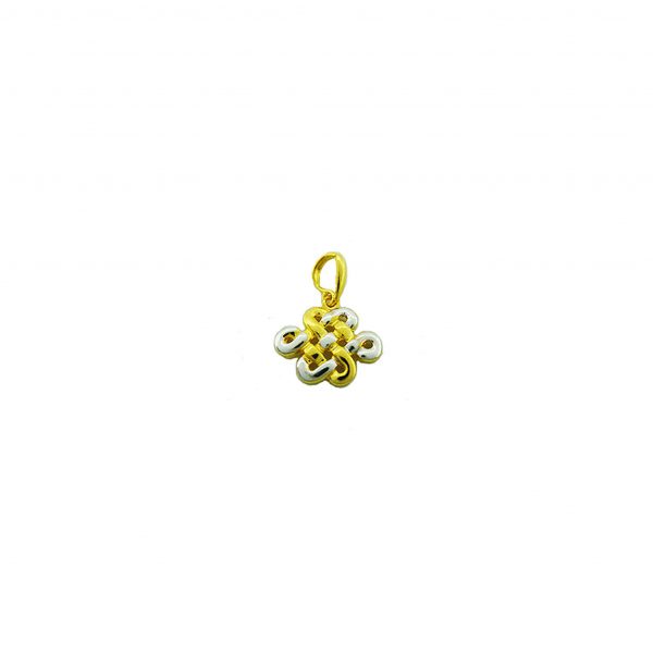 22K Gold Mystic Knot Pendant (Small)