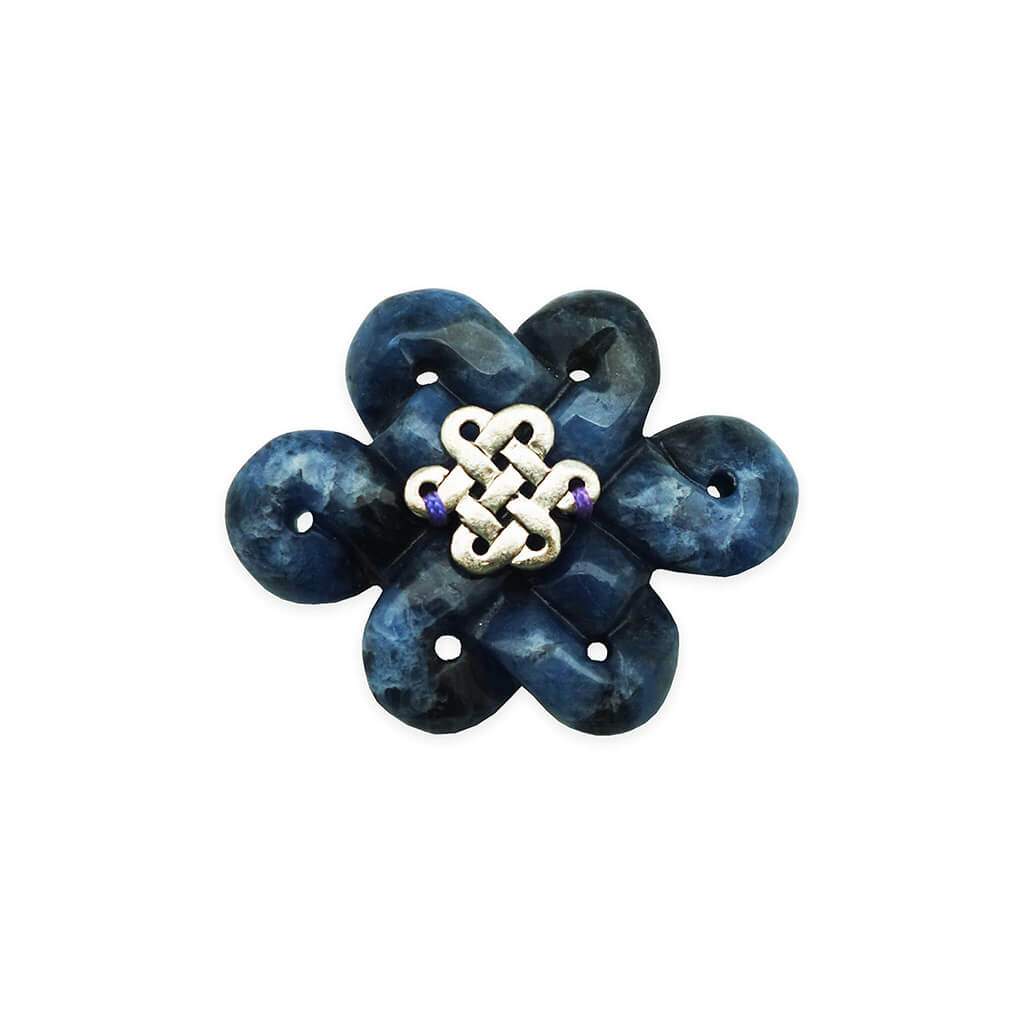 Blue Aventurine Mystic Knot (Large) - WATER Element