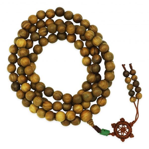 Buddhist Green Sandalwood Malas (108 beads) - 12mm