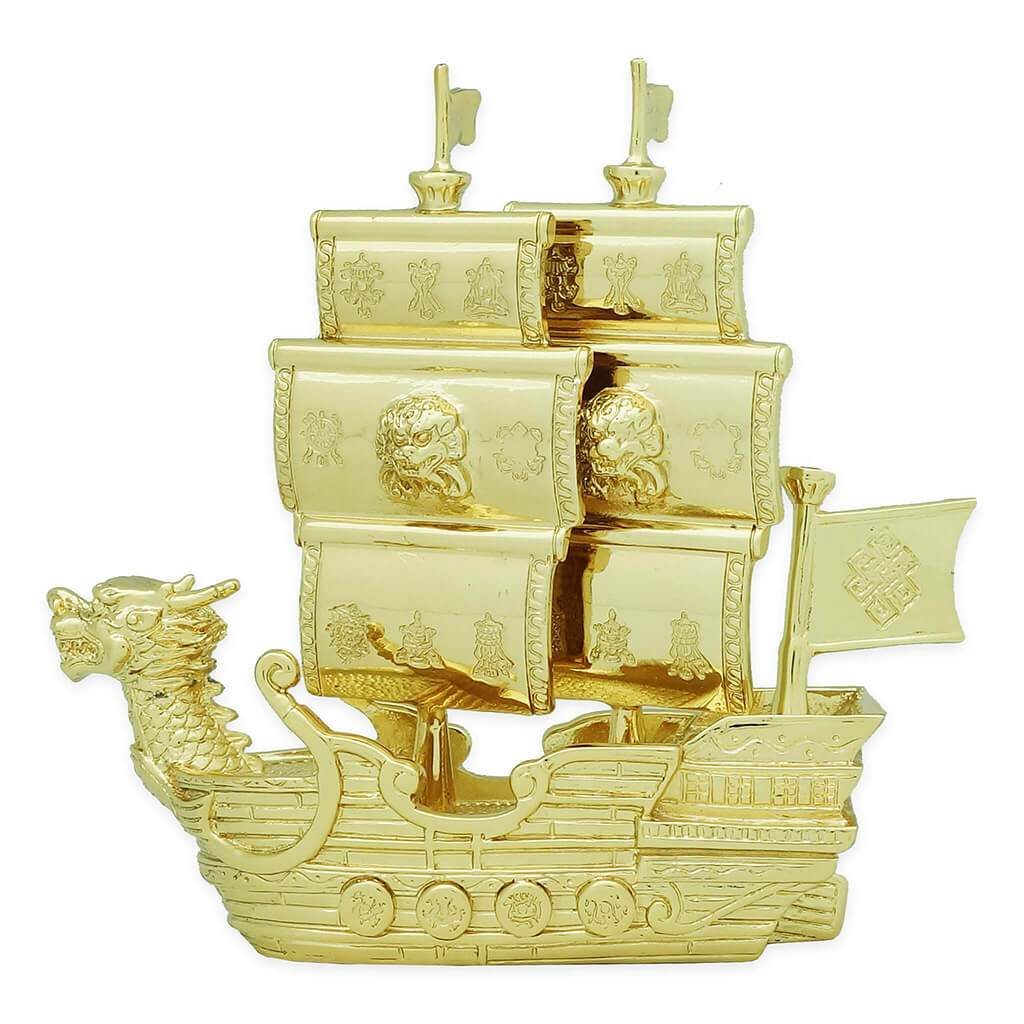 Wealth Ship of Flourishing Opportunities (Gold)