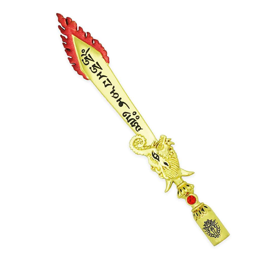 Flaming Mantra Sword