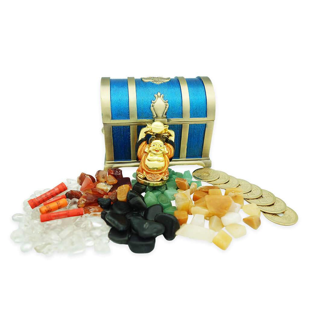 Extravagant Treasure Chest with Wealth Ingredients