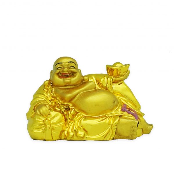 No Worries Golden Laughing Buddha